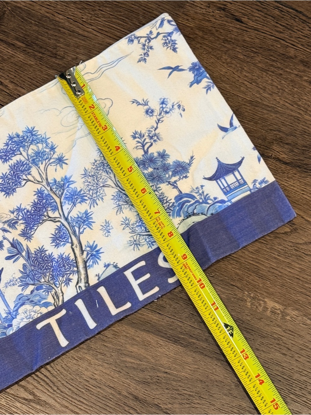 Mahjong 3 Piece Bag Travel Set - Tiles, Racks & Tote Bags in Blue and White NWOT - Picture 6 of 8